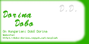 dorina dobo business card