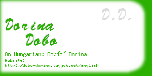 dorina dobo business card
